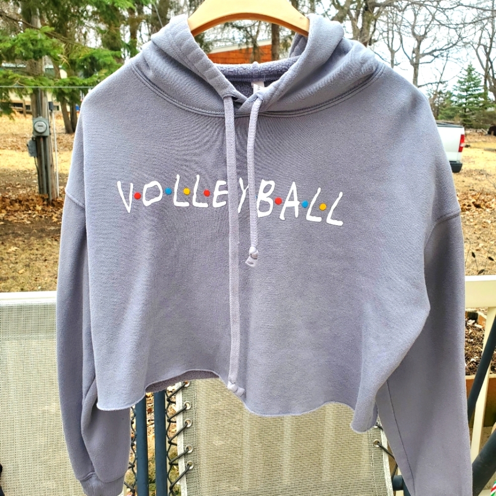 Cropped Volleyball Hoodie - Picture 1 of 4